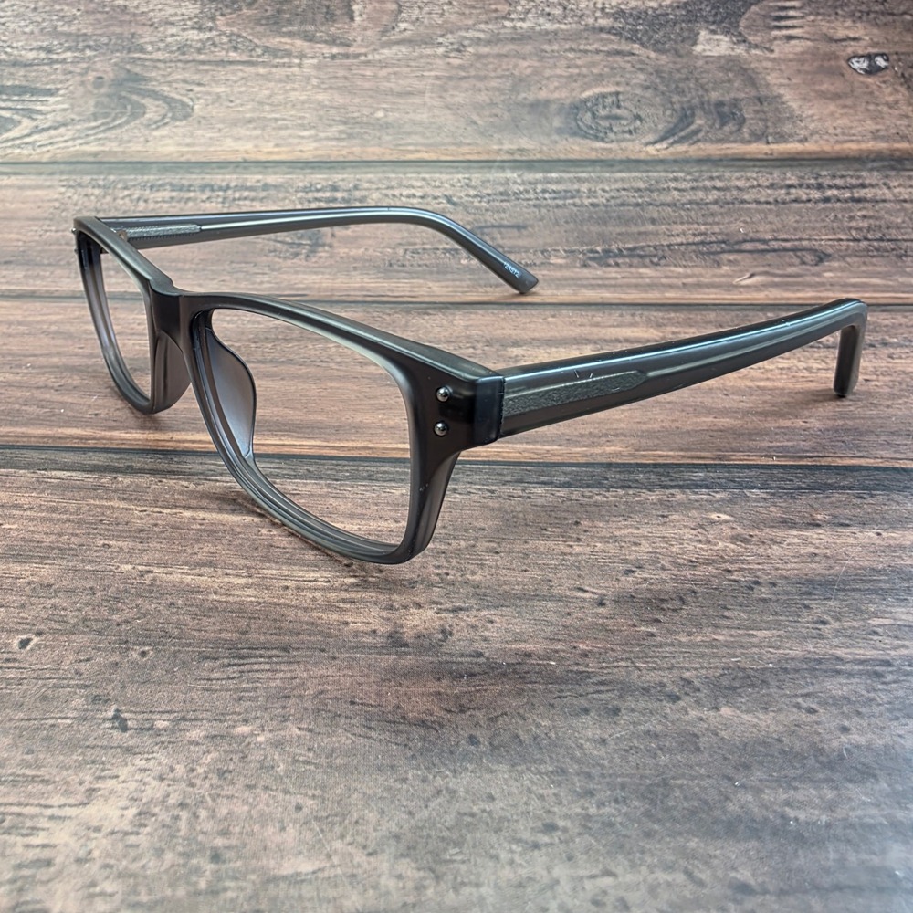 Zenni Optical 124512 Gray Rectangular Eyeglass Frames Acetate View 5